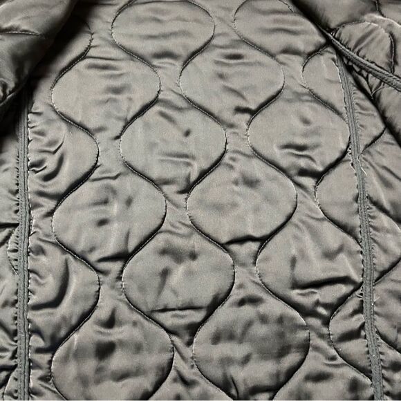 Zara Studio Black Reversible Tweed Oversized Coat Jacket Size M L - Picture 6 of 8